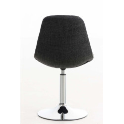 Chaise Emil en tissu gris foncé