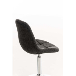 Chaise Emil en tissu gris foncé