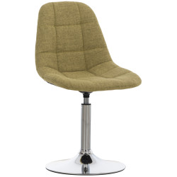 Chaise Emil en tissu vert