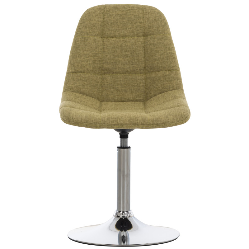 Chaise Emil en tissu vert
