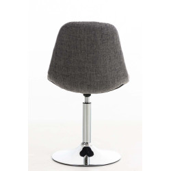 Chaise Emil en tissu gris clair
