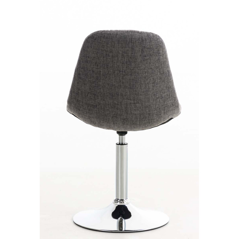 Chaise Emil en tissu gris clair