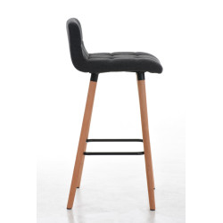Lot de 2 tabourets de bar Lincoln en tissu natura gris foncé