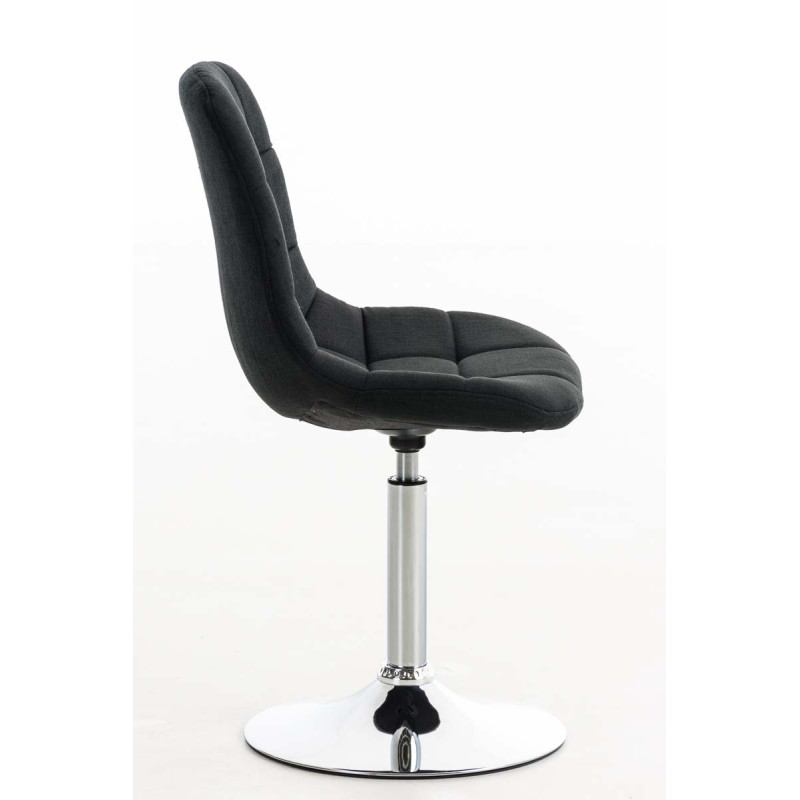 Chaise Emil en tissu noir