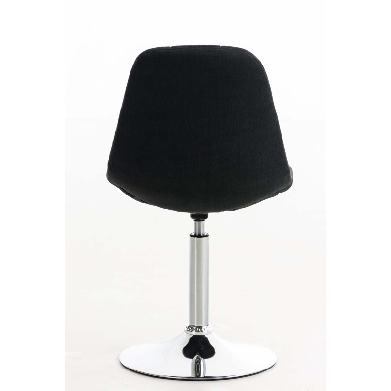 Chaise Emil en tissu noir