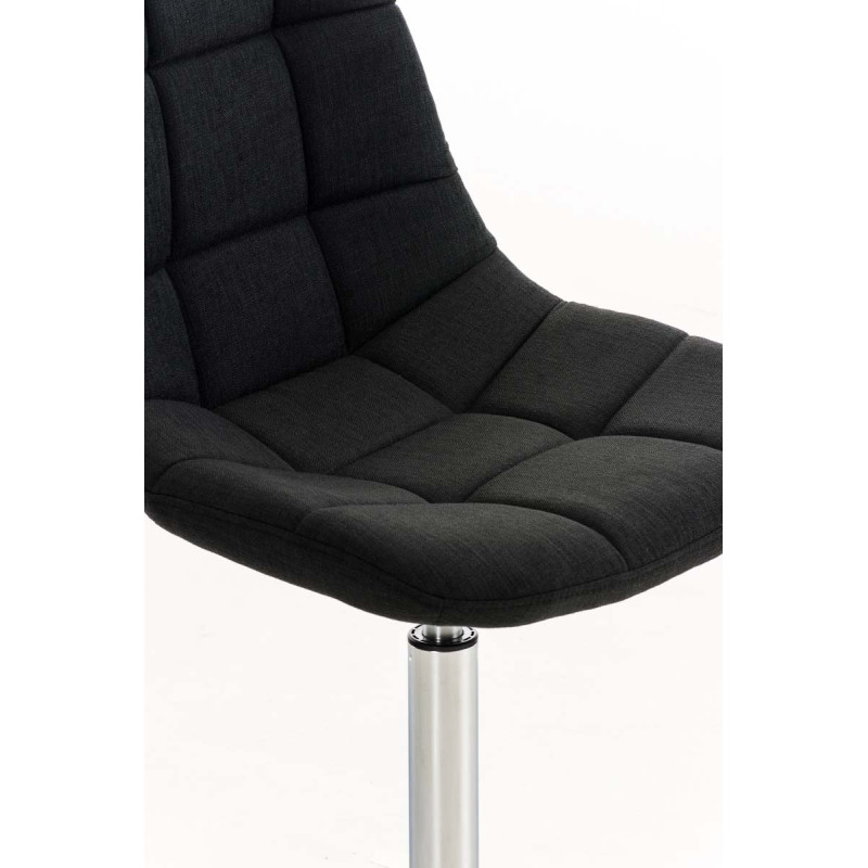 Chaise Emil en tissu noir