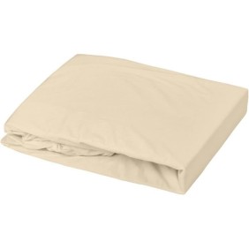 DOMIVA Drap housse + Alese Uni - 100% Coton - oeko-Tex - Blanc/Cailloux - 70 x 140 cm