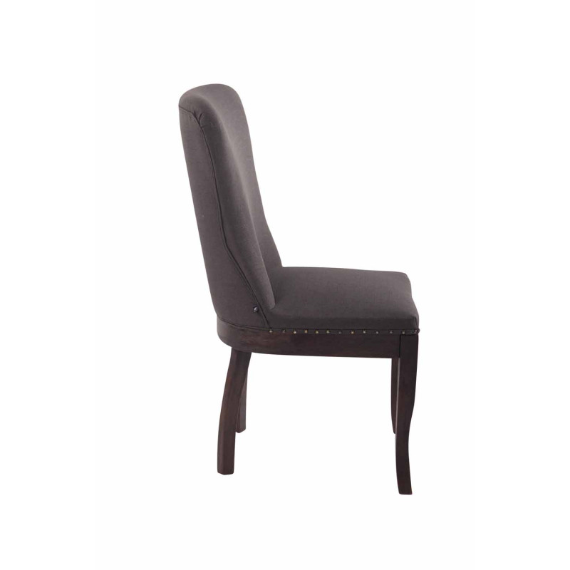 Chaise Windsor en tissu gris foncé