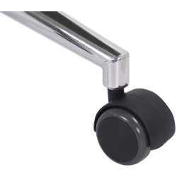 Ensemble de 2 tabourets de bar Franklin, ronds, en tissu, gris fonc? naturel