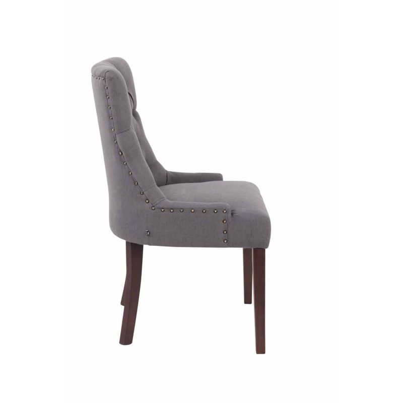 Chaise de salle à manger Aberdeen en tissu antique gris foncé