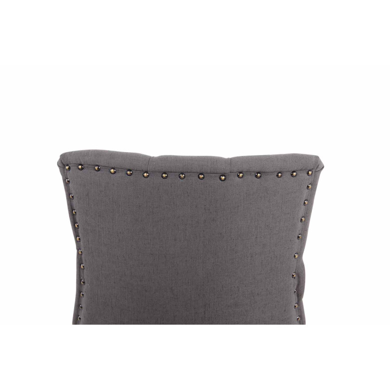Chaise de salle à manger Aberdeen en tissu antique gris foncé