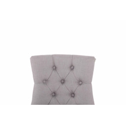 Chaise de salle à manger Aberdeen en tissu antique gris