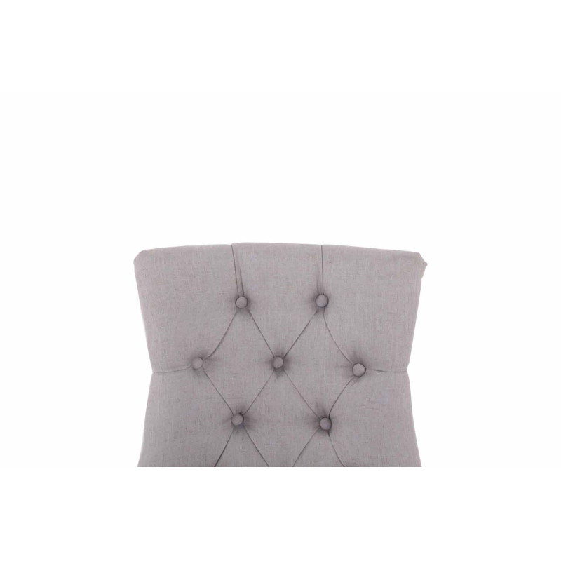 Chaise de salle à manger Aberdeen en tissu antique gris