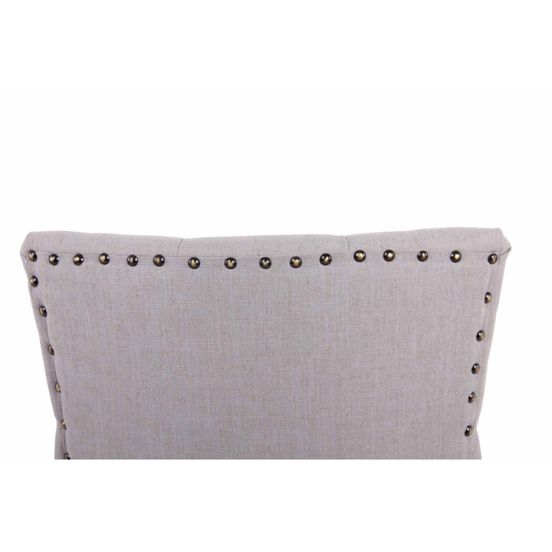 Chaise de salle à manger Aberdeen en tissu antique gris