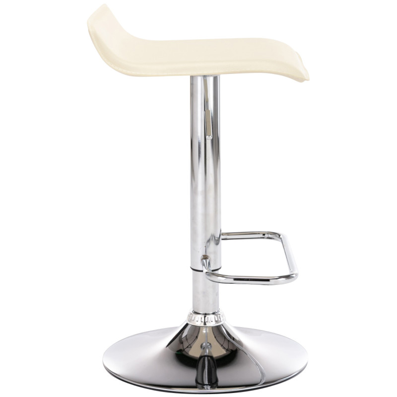 Lot de 2 tabourets de bar Dyn crème