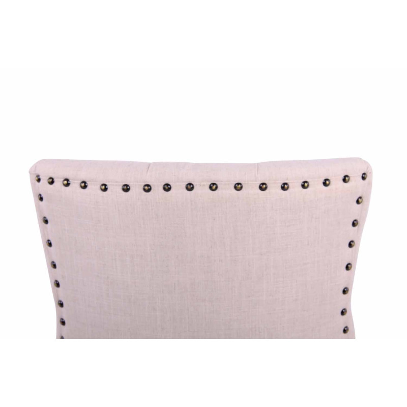 Chaise de salle à manger Aberdeen tissu antique clair crème