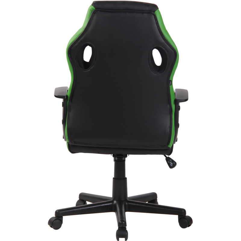 Sedia da ufficio ergonomica Glendale in similpelle Nero/verde