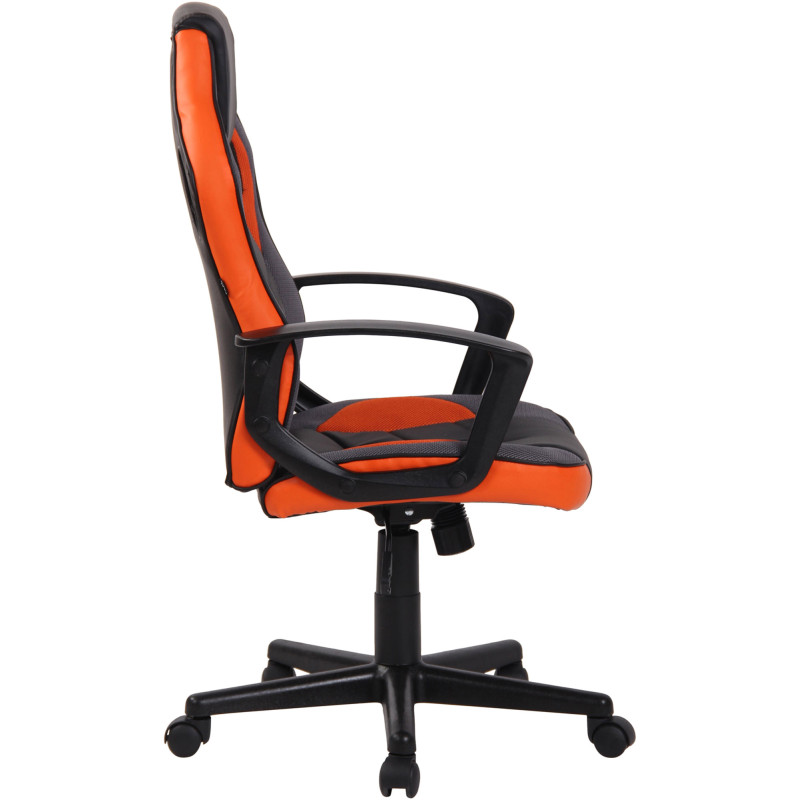 Silla de oficina Glendale Negro/naranja