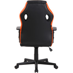 Fauteuil de bureau Glendale noir/orange