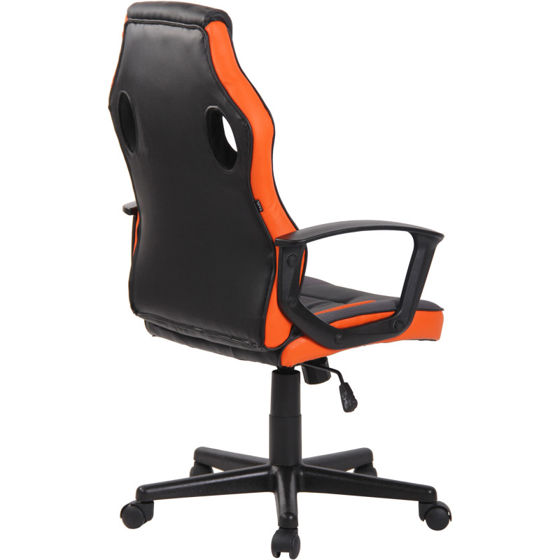 Silla de oficina Glendale Negro/naranja