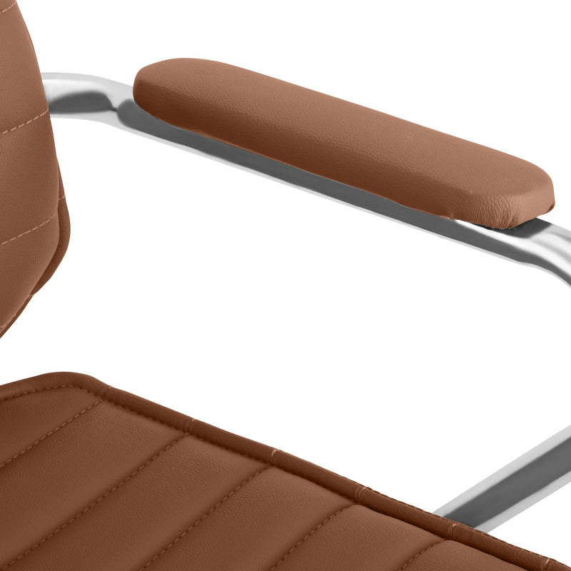 Fauteuil de bureau Rako marron clair