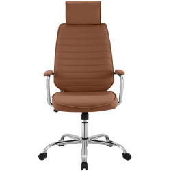 Fauteuil de bureau Rako marron clair