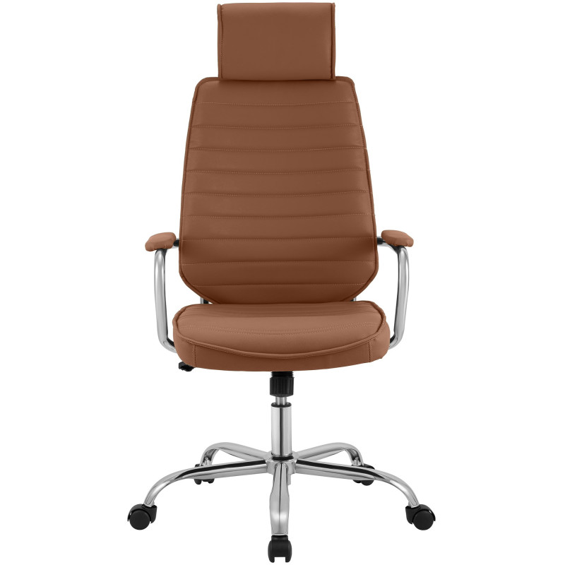 Fauteuil de bureau Rako marron clair