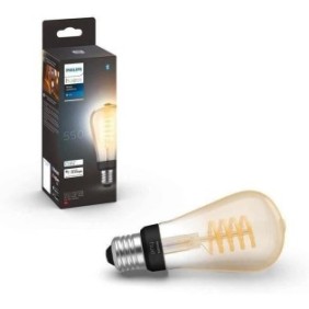 Philips Hue White Ambiance, ampoule LED connectée E27 Filament ST64, compatible Bluetooth, fonctionne avec Alexa, Google et Home