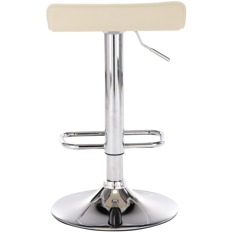 Lot de 2 tabourets de bar Dyn crème