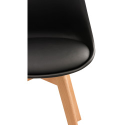 Chaise Linares noir