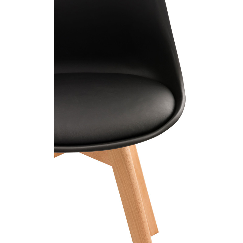 Chaise Linares noir