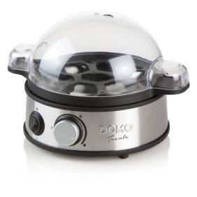 Cuiseur a oeufs DOMO - 400W DO9142EK - Indicateurs - Acier inoxydable - Jusqu'a 7 oeufs