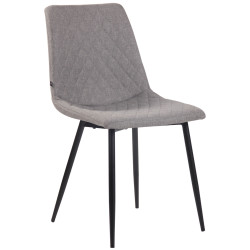 Chaise Telde en tissu gris