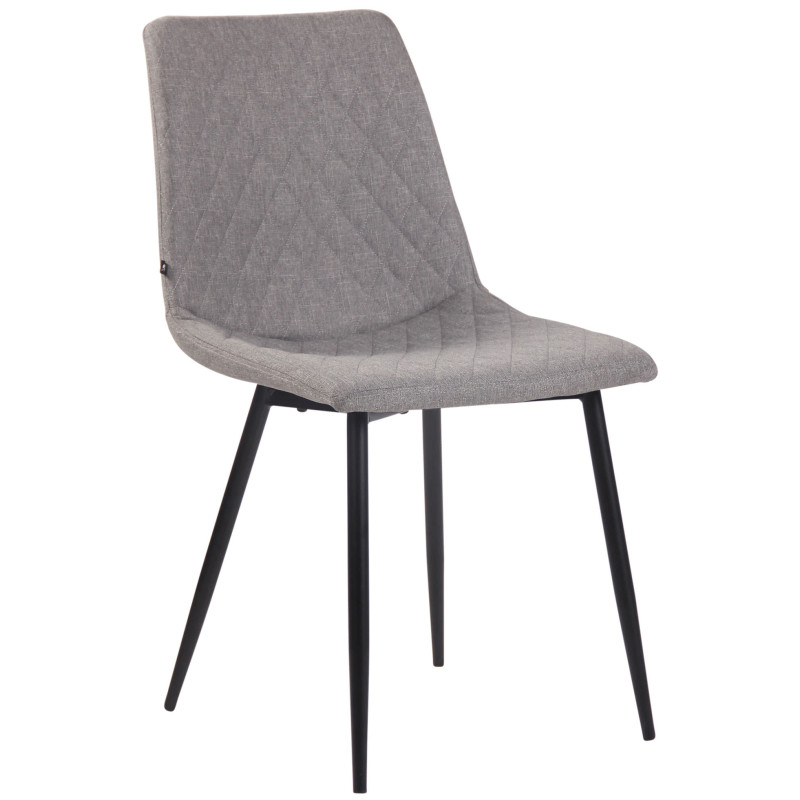 Chaise Telde en tissu gris