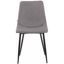 Chaise Telde en tissu gris