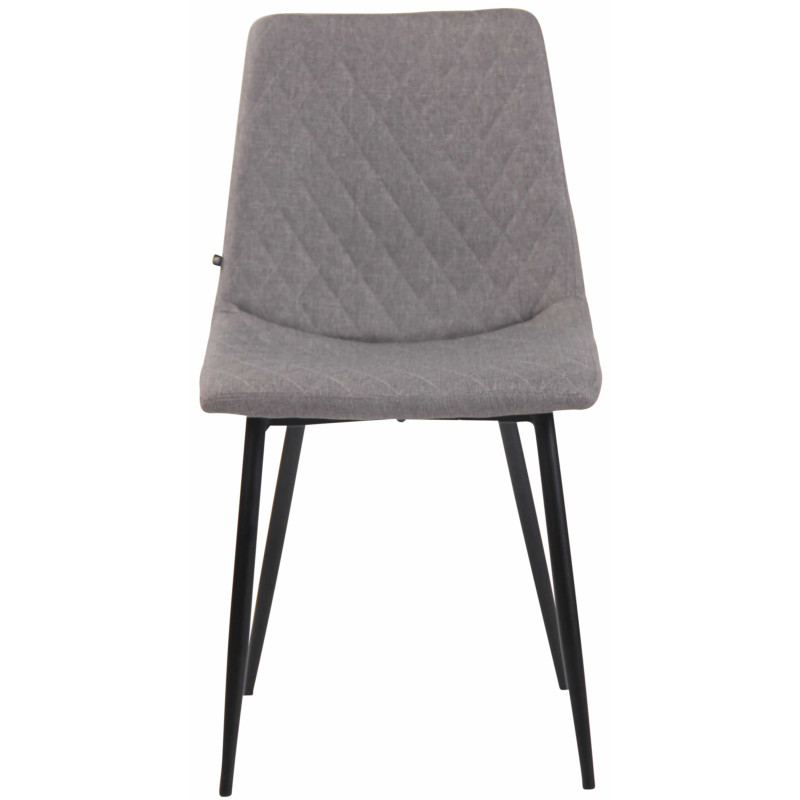 Chaise Telde en tissu gris
