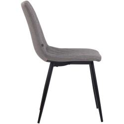 Chaise Telde en tissu gris