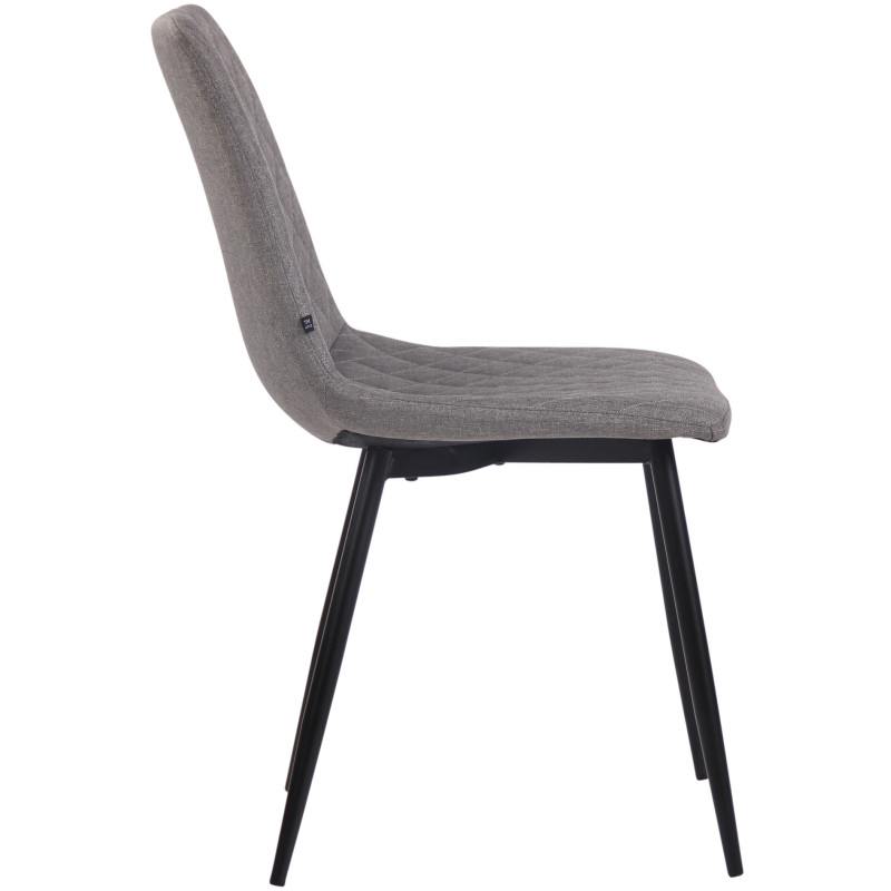 Chaise Telde en tissu gris
