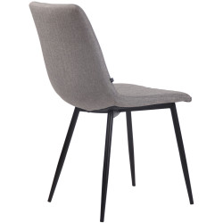 Chaise Telde en tissu gris