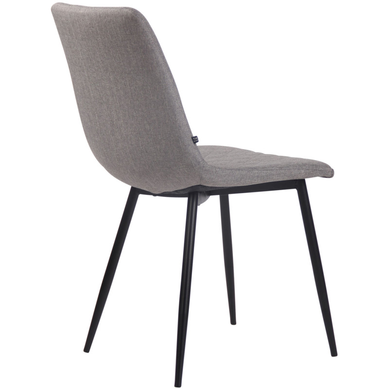 Chaise Telde en tissu gris