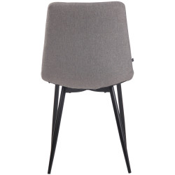 Chaise Telde en tissu gris