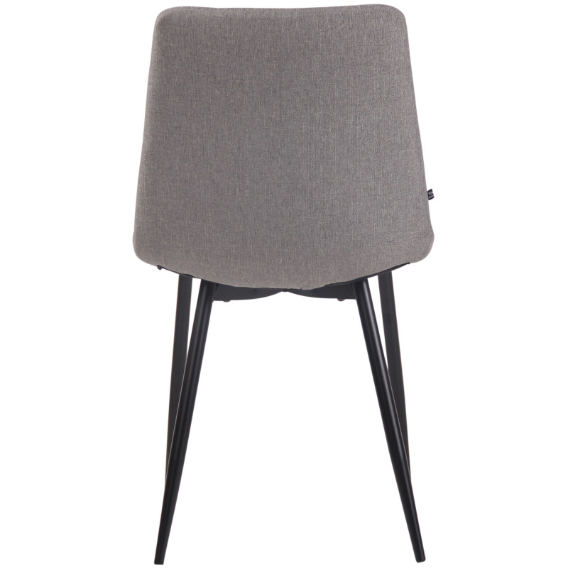 Chaise Telde en tissu gris