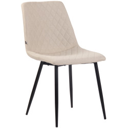 Chaise Telde en tissu crème