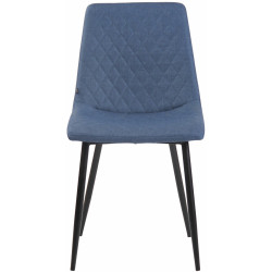Chaise Telde en tissu bleu