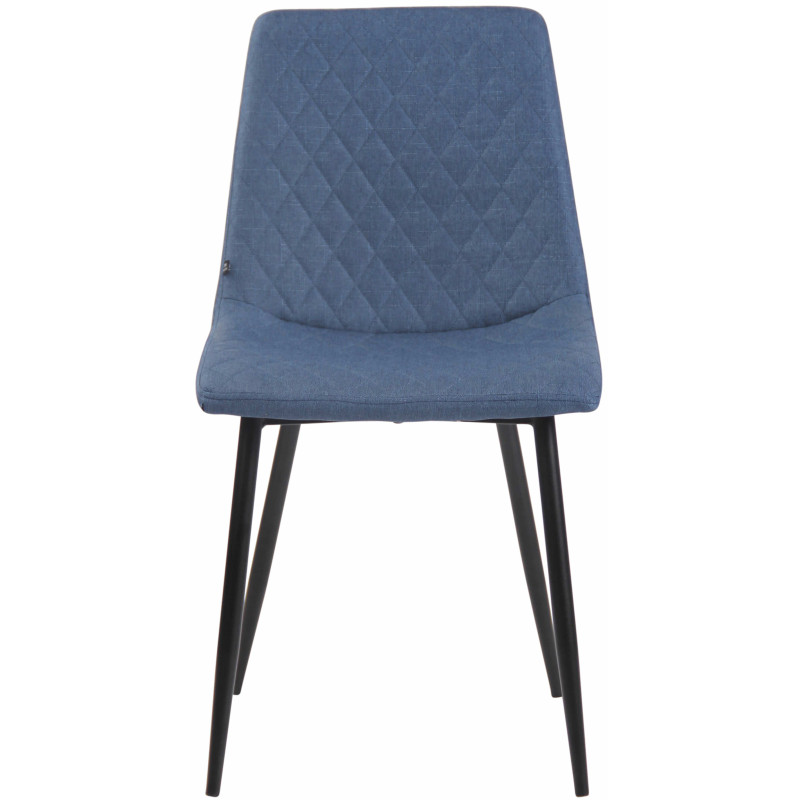 Chaise Telde en tissu bleu