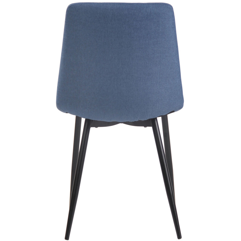 Chaise Telde en tissu bleu