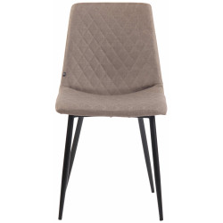 Chaise Telde en tissu taupe