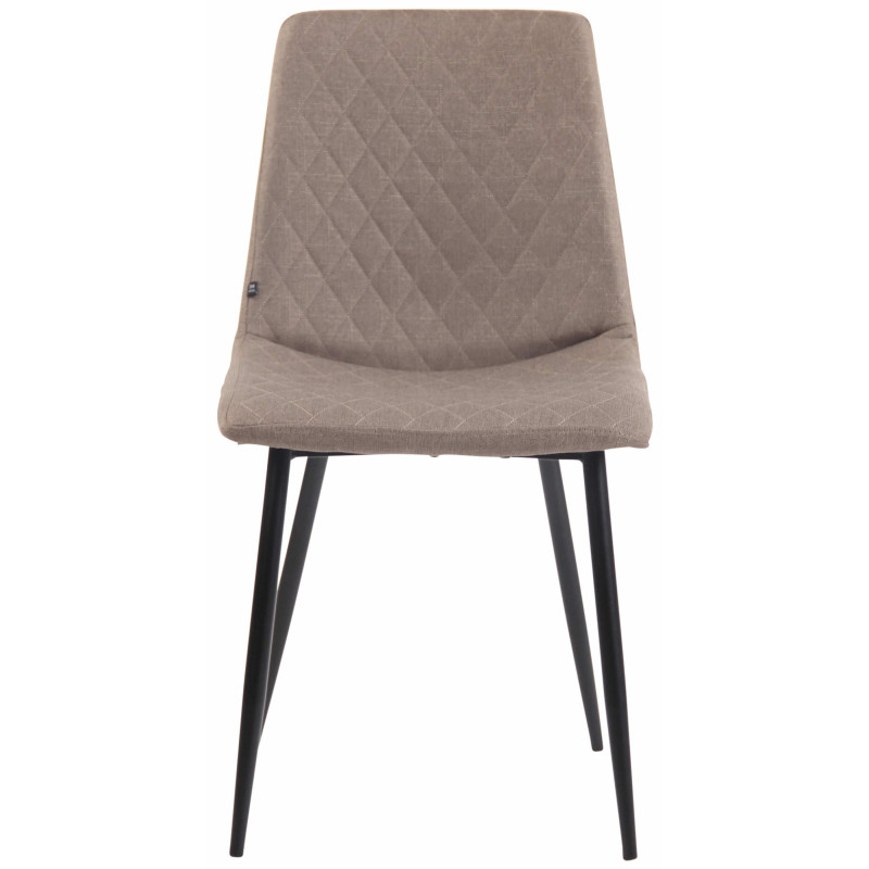Chaise Telde en tissu taupe