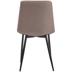 Chaise Telde en tissu taupe