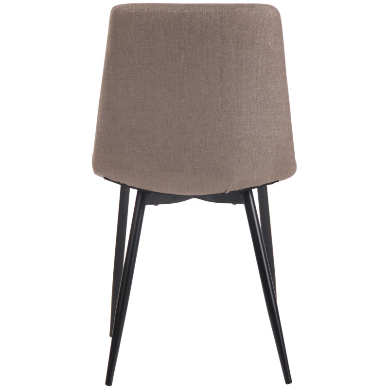 Chaise Telde en tissu taupe
